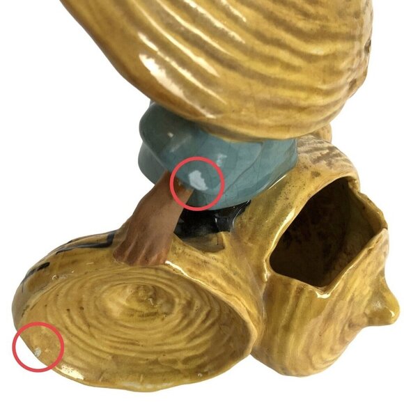 McCarty Brothers California Pottery Asian Man Planter Woven Baskets 1944 - Picture 7 of 7